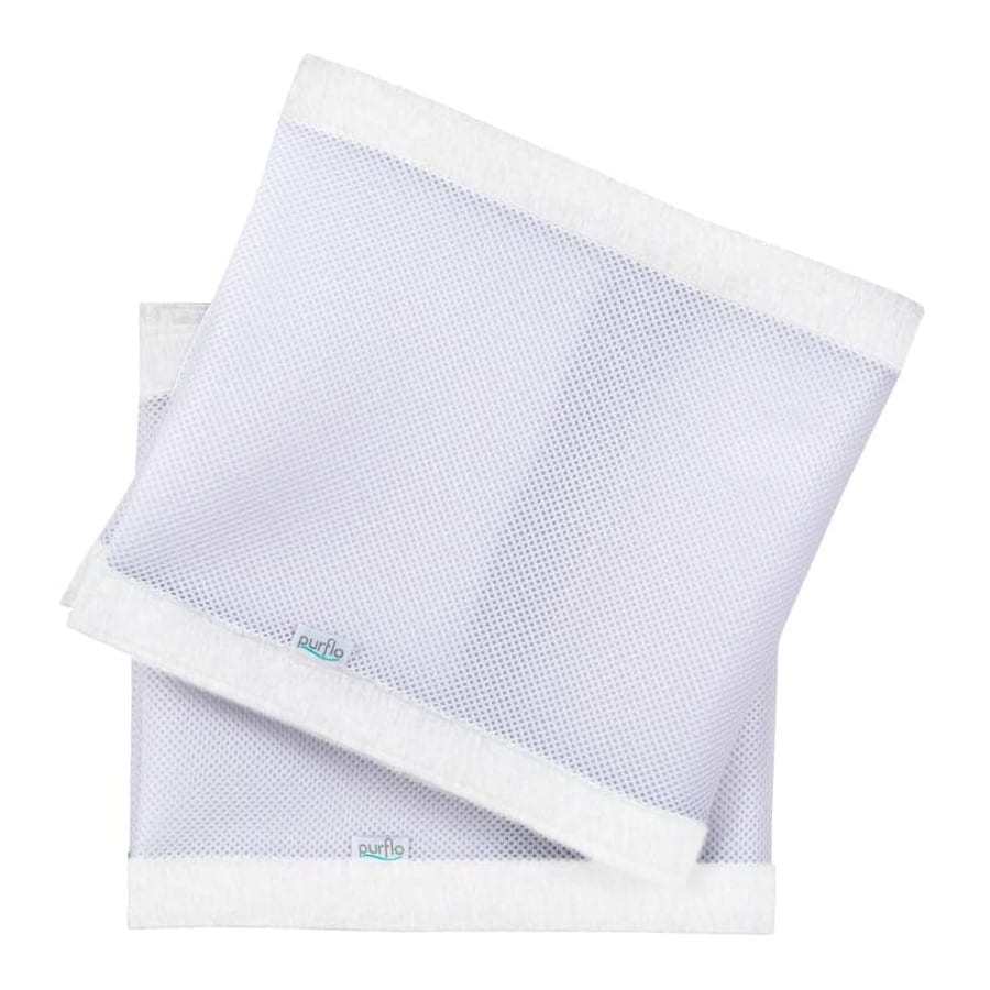 Purflo Breathable Cot Bumper Soft White Baby Lurve